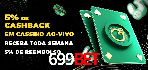 Promoções do cassino ao Vivo 699Bet
